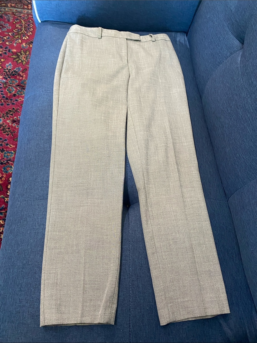 Talbots Women's Straight Leg Dress Pants in Light Gray